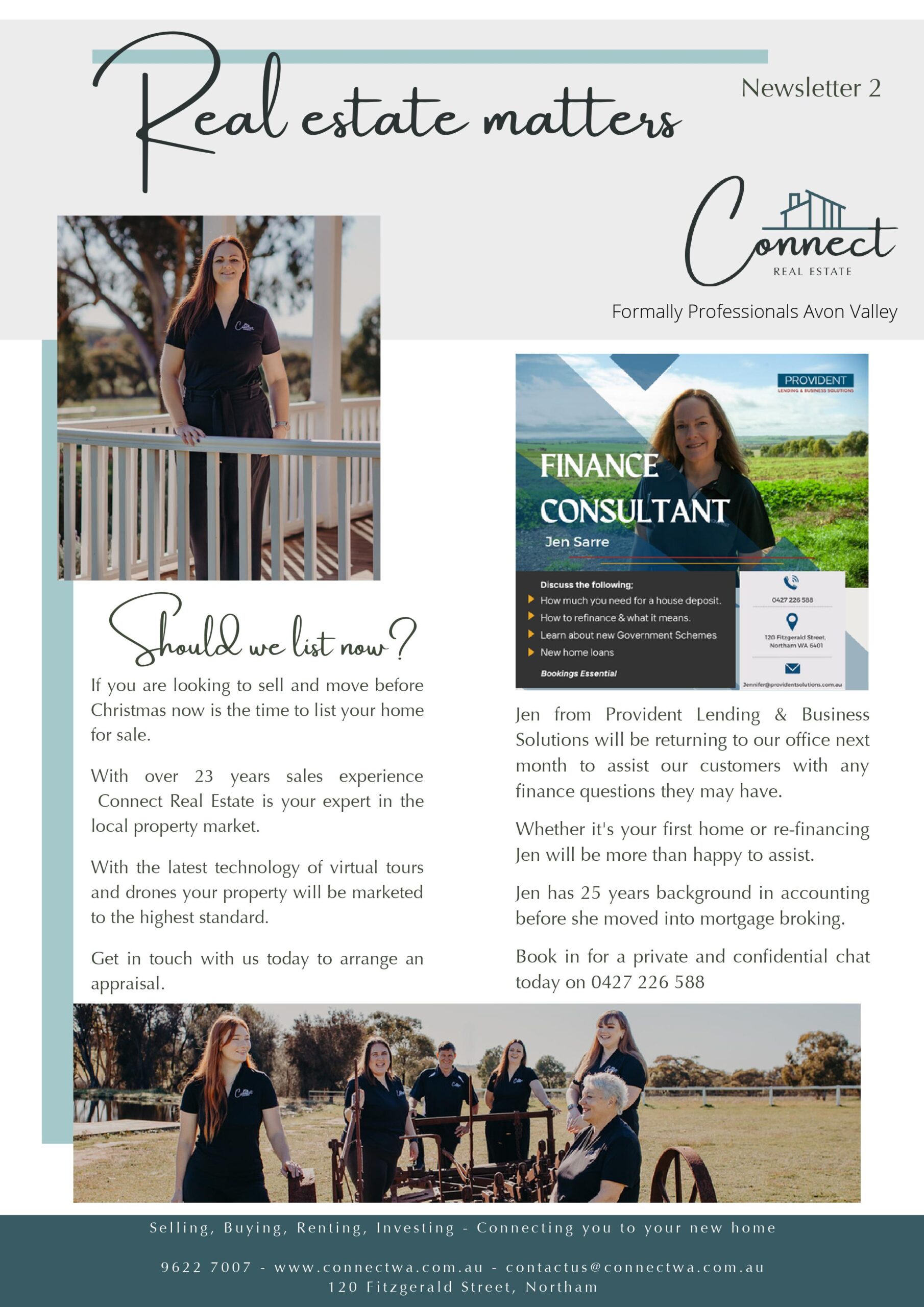 Newsletter 2 Connect Real Estate Your real estate agents in Northam